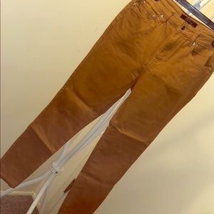Contemporary Khaki High-Waisted Skinnies